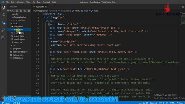 REACT JS PROJECT STRUCTURE |REACT JS IN TELUGU | REACT IN TELUGU | смотреть онлайн