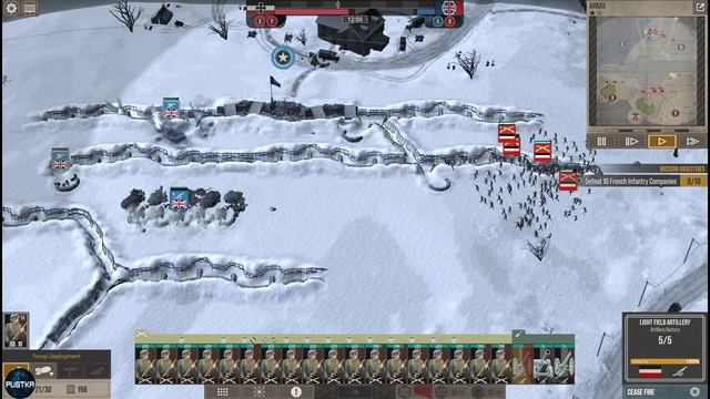 EPI 2. Let's Play "The Great War: Western Front" Germany Campaign December 1914 Attack of Arras смотреть онлайн