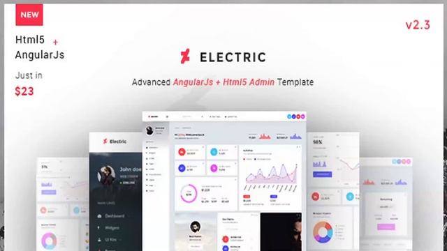 Electric - Admin Panel Dashboard Angular JS Template | Themeforest Website Templates and Themes смотреть онлайн