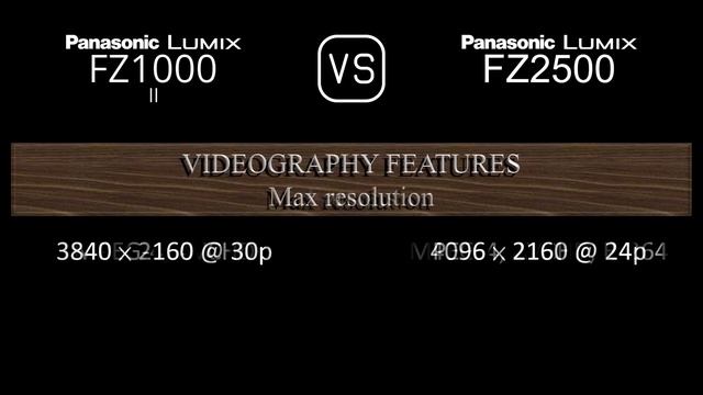 Panasonic Lumix FZ1000 II vs. Panasonic Lumix FZ2500: A Comparison of Specifications смотреть онлайн