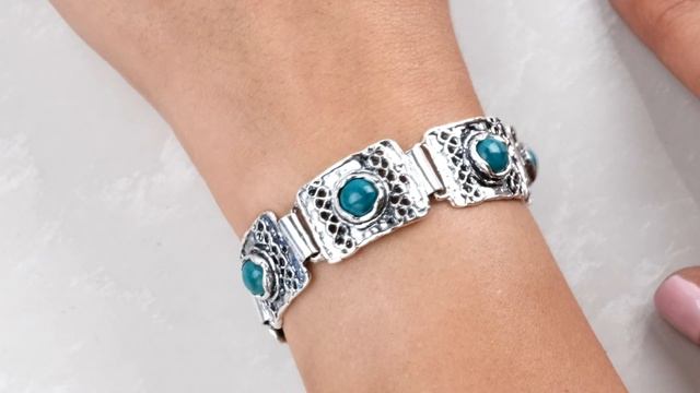 Израильское серебро. Сименда. Лето-19. Комплект с бирюзой. смотреть онлайн