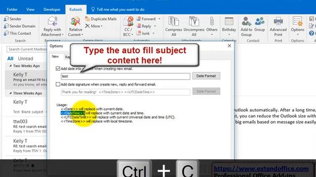 How to auto fill subject line in Oultook смотреть онлайн