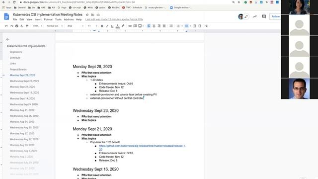 Kubernetes SIG Storage - CSI Implementation Workgroup 20200928 смотреть онлайн