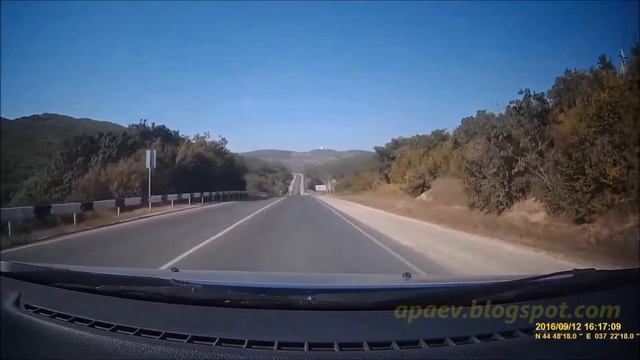 Большой Утриш - Анапа | Highway Bolshoy Utrish - Anapa city. смотреть онлайн