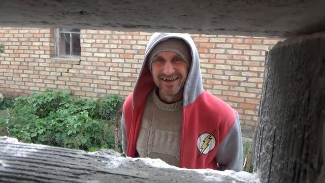 влог, выбили стену, поставили окно, обед, коля оля шаповаловы, 7 10 19
