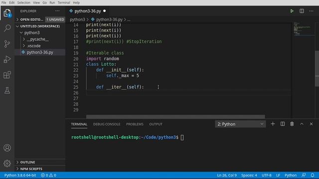 Python 3 - Episode 36 - Iterators смотреть онлайн