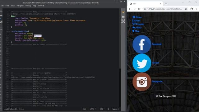 bootstrap 4 how to complete site scaffolding navigation social media slide out menu html css js смотреть онлайн