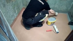 Гидроизоляция в ванной перед укладкой плитки на наливной пол. Ремонт ванной комнаты. Часть 5