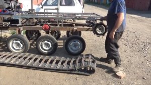 Гусеничный вездеход своими руками  Часть 2  Ходовая и рулевое управление