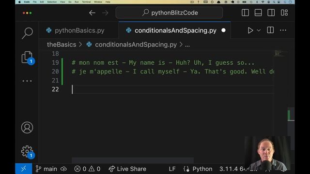 Introduction to Python #11 - Why does Python force me to indent/space a certain way? смотреть онлайн