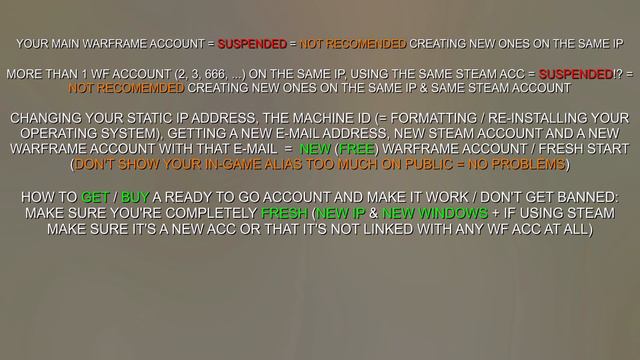 Buy a Warframe Founder Account!? Play After Account Suspension!? From IP Ban to Excalibur Prime!? смотреть онлайн