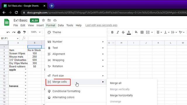 HOW TO merge cells in Google Sheets! Also works in Excel... смотреть онлайн