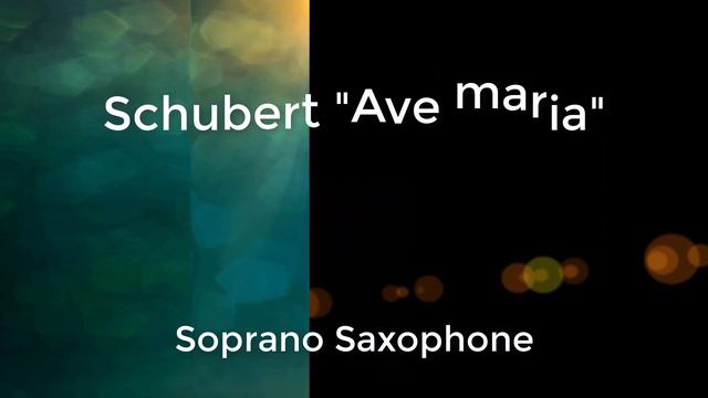Schubert "Ave maria" Soprano Saxophone смотреть онлайн