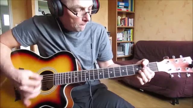 walk all over you(AC/DC) cover acoustic guitar + tutorial смотреть онлайн