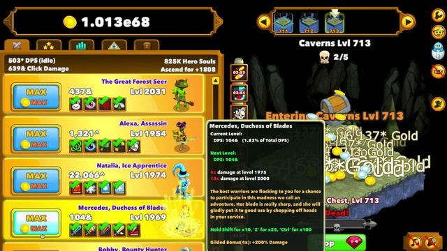 Clicker Heroes 825K Heroes (with Import Code + 73% Achievements) смотреть онлайн