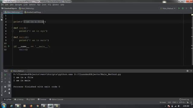 Main Function in Python with Example | __name__ == '__main__' | main method in Python смотреть онлайн