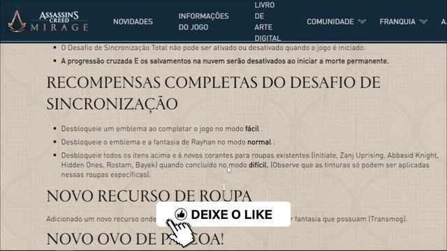 É TUDO ISSO MESMO? NOVA ATUALIZAÇÃO 1.0.7 DE ASSASSIN´S CREED MIRAGE смотреть онлайн