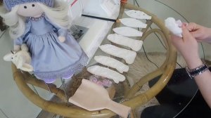 МК Шьём текстильную куклу. Урок 1// Выкройка куклы и набивка деталей.