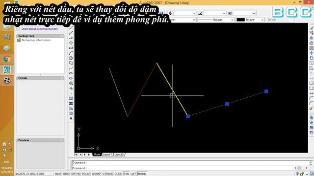Hiển thị độ đậm nhạt của nét vẽ trong Cad, bật tắt chế độ LWT Lineweight autocad смотреть онлайн