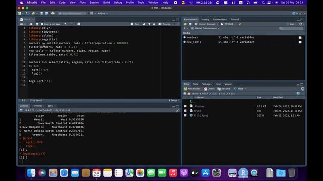 Грамматика данных. Пакет dplyr - Основы языка программирования R 2022 смотреть онлайн