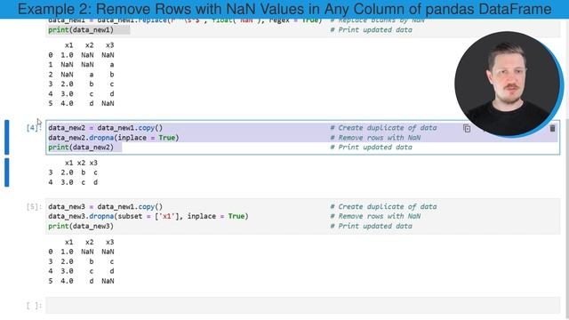 Drop Rows with Blank Values from pandas DataFrame in Python (3 Examples) | replace() & NaN Missings смотреть онлайн