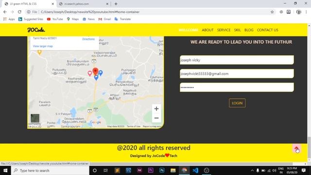 Complete Website Design/HTML&CSS/Bootstrap/Jquery /Animation Effect's/UI Design/JoCode Tech смотреть онлайн