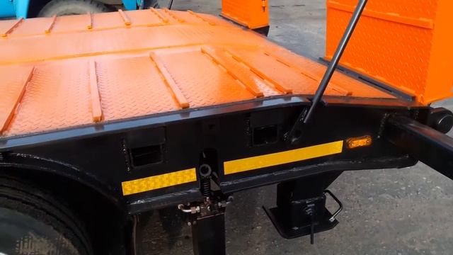 Обзор Полуприцепа низкорамного трала САТ-183 | МИРавтотехники смотреть онлайн