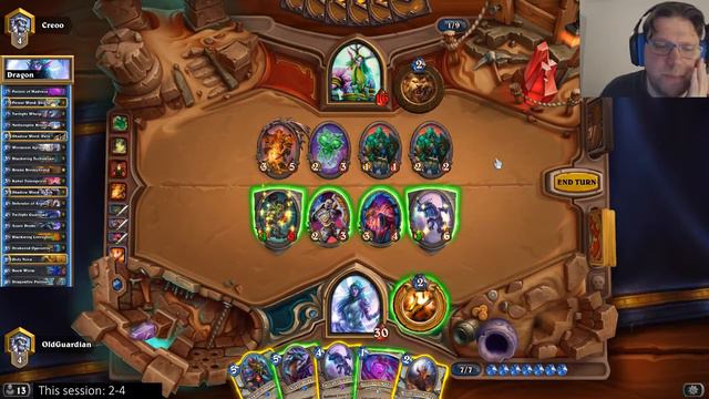 Hearthstone S36 Dragon Priest vs Jade Druid - Applying pressure смотреть онлайн