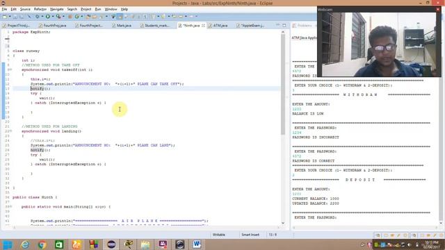 JAVA PROGRAMMING LAB EXP-8 смотреть онлайн