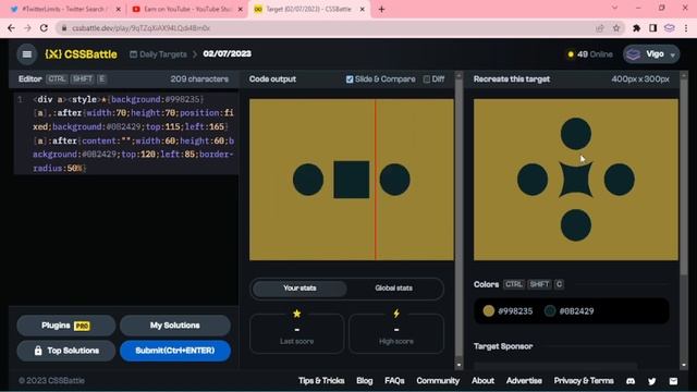 CSS Battle | Daily Targets - 02nd July 2023 | CSS3 | CSS Challenge смотреть онлайн