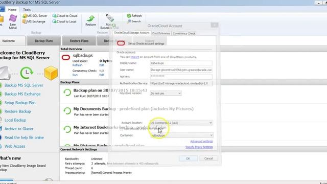 Backing up SQL server to Storage Cloud Service смотреть онлайн