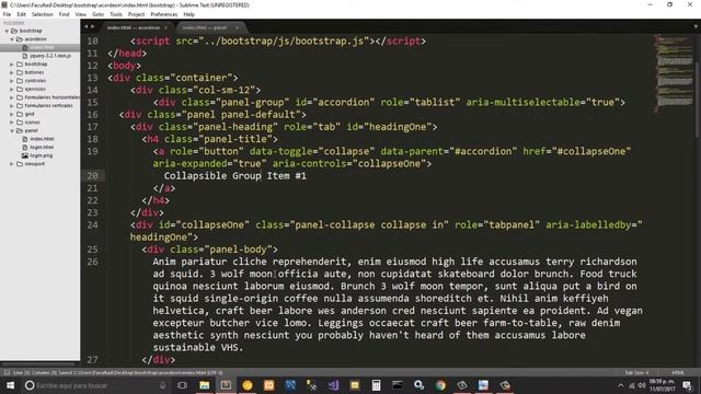 Curso de Bootstrap 3 para formularios | Acordeones o panel collapse con Bootstrap JS. Cap 9 смотреть онлайн