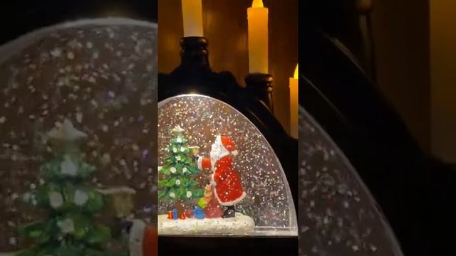 Новогодний музыкальный светильник, рождественский фонарь, горка со свечами смотреть онлайн