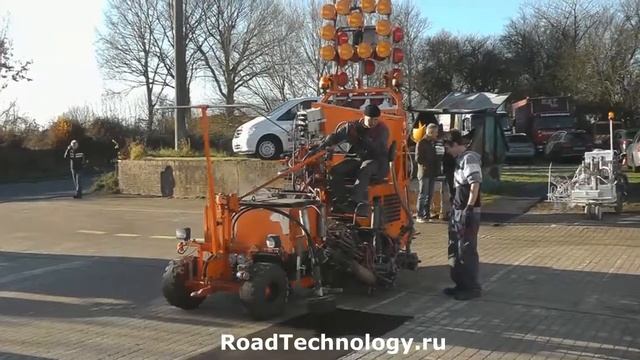 Машина для дорожной разметки WINTER (структурная разметка) смотреть онлайн