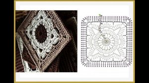 Бабушкин квадрат крючком / 25 схем  из интернета  от простого к сложному