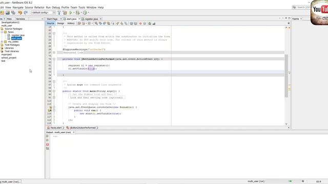 Multi-user login & registration form using java netbeans & MySQL database смотреть онлайн