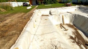 Плавательный пруд на даче с био-плато, часть 2