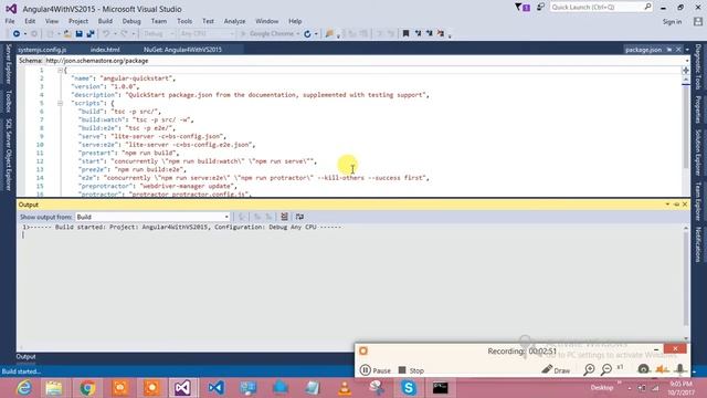 How to run Angular 4 with Visual Studio 2015 Part 2 смотреть онлайн
