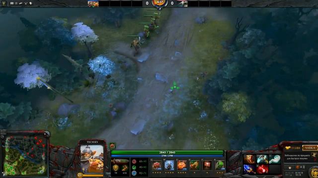 DotA 2 Techies vs Gem (Минер. Дота 2) Что, если у противника гем? смотреть онлайн
