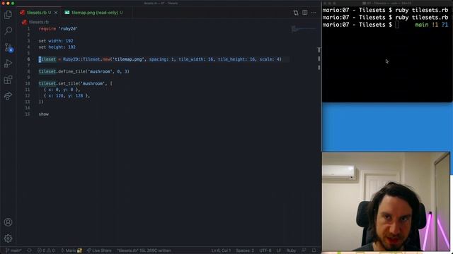 Using Tilesets in Ruby 2D смотреть онлайн