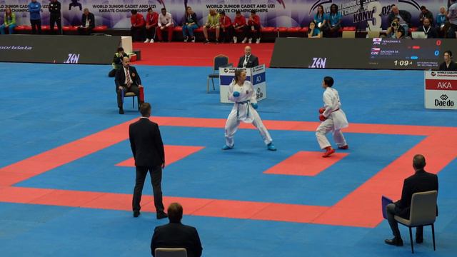 2022 Konya // U21 Kumite Female 68+ kg: TERAZAWA SARA (JPN) vs SACHOVA MARTINA (CZE) смотреть онлайн