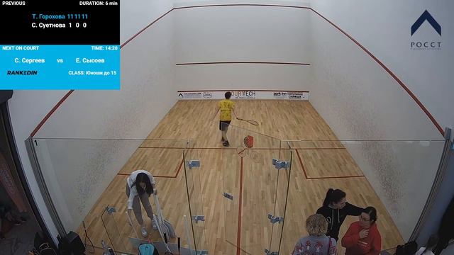 Всероссийская юниорская серия "РОССТа" 2022 (III этап) первый день (корт №1) смотреть онлайн