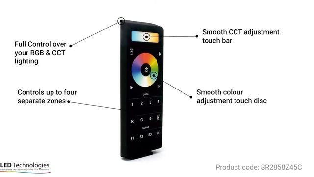 Sunricher RF Five Channel (RGB & CCT) Programmable LED Remote смотреть онлайн
