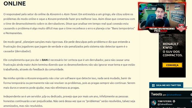 PES 2019  - SERVIDORES ONLINE: DERRUBADORES, BUGS, DELAYS E LAGS! Konami Se Pronuncia!