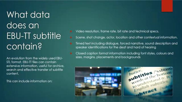 EBU-TT Subtitling Services смотреть онлайн