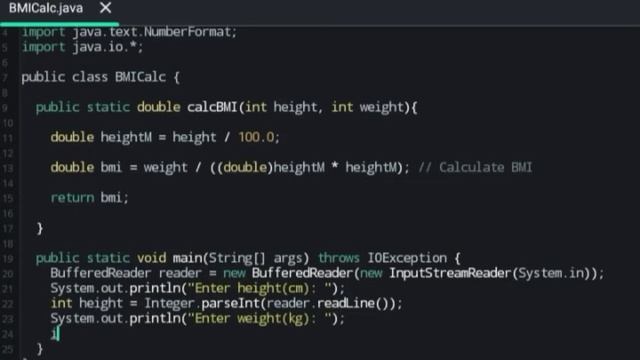 How to make a BMI calculator in Java смотреть онлайн
