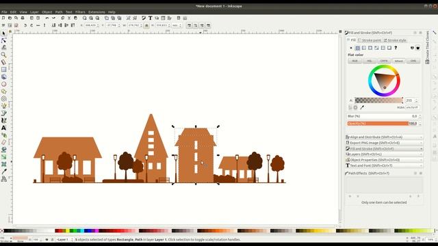 Inkscape Tutorial: Draw City смотреть онлайн