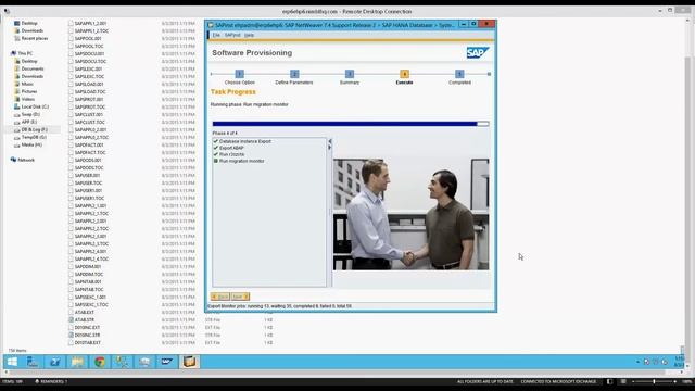 Exporting ERP on HANA System using SWPM 1.0 SP08 смотреть онлайн