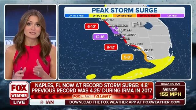 Hurricane Ian: Naples Sees All-Time Record Storm Surge At 4.8 Feet