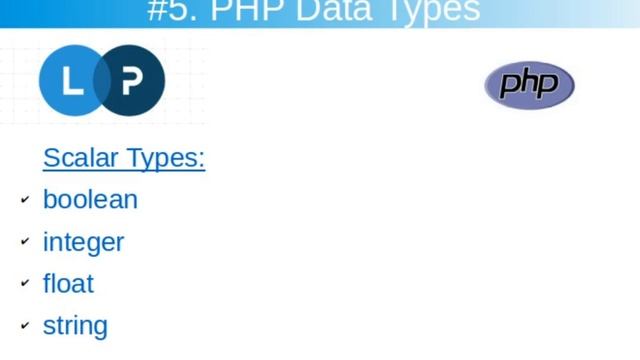 PHP Data Types | PHP Tutorial | PHP For Beginners | Learn PHP Programming смотреть онлайн